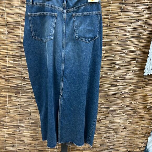 Cotton on Women's Maxi‎ Denim Skirt Size 10 - Picture 3 of 3